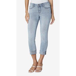 Liverpool Jeans Charlie Crop Wide Rolled Cuff Jeans in Berkeley Size 6/28